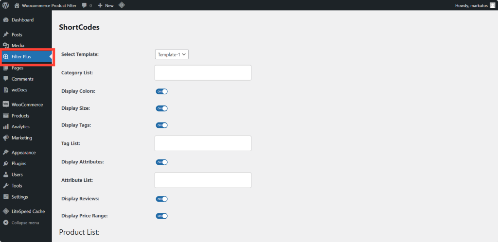 Filter plus, WooCommerce Filter Plugin